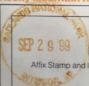 Park stamp for Badlands NP