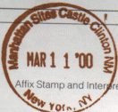 Park stamp for Castle Clinton NM