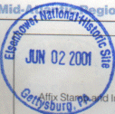 Park stamp for Eisenhower NHS