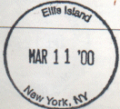 Park stamp for Ellis Island NM