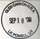Park stamp for Glen Canyon NRA