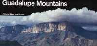 Park brochure for Guadalupe Mountains NP