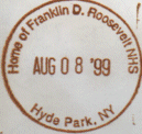 Park stamp for Home of Fraklin D Roosevelt NHS