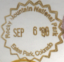 Park stamp for Rocky Mountain NP