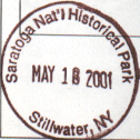 Park stamp for Saratoga NHP
