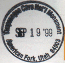 Park stamp for Timpanogos Cave NM