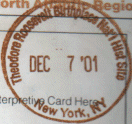 Park stamp for Theodore Roosevelt NHS