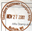 Park stamp for Theodore Roosevelt Inaugural NHS