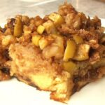 Challah Pudding with Apples, Raisins, and Almonds