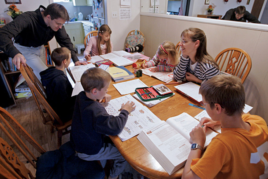 A homeschooling family